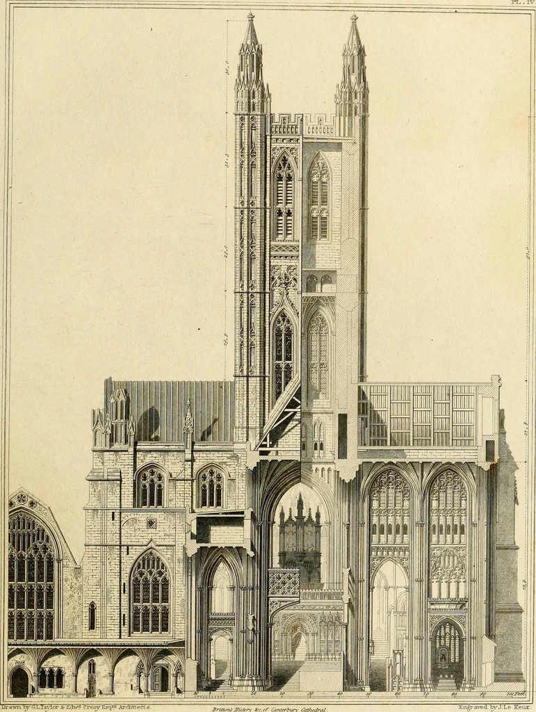 An illustration from Cathedral antiquities, 1814, leaf 64