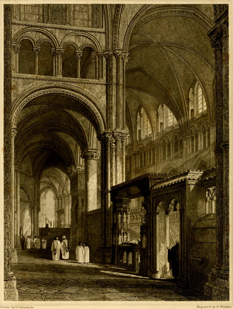 An illustration from Cathedral antiquities, 1814, leaf 99
