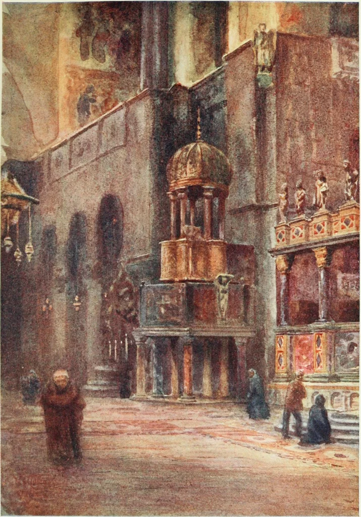 An illustration from Cathedral cities of Italy, 1911, leaf 136