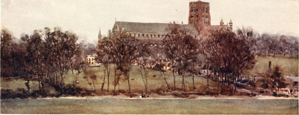 An illustration from Cathedral cities of England, 1905, leaf 108