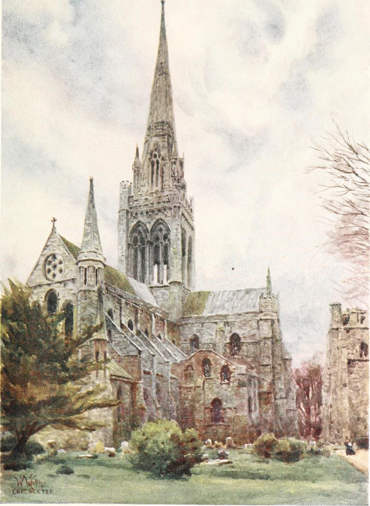 An illustration from Cathedral cities of England, 1905, leaf 146