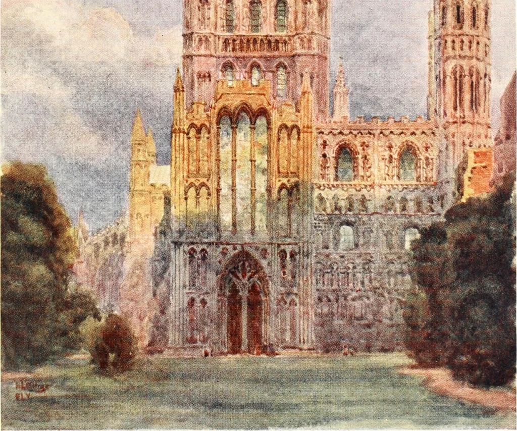 An illustration from Cathedral cities of England, 1905, leaf 198