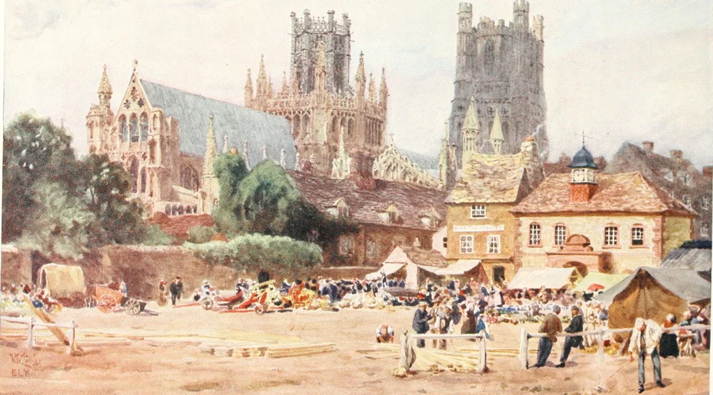 An illustration from Cathedral cities of England, 1905, leaf 202
