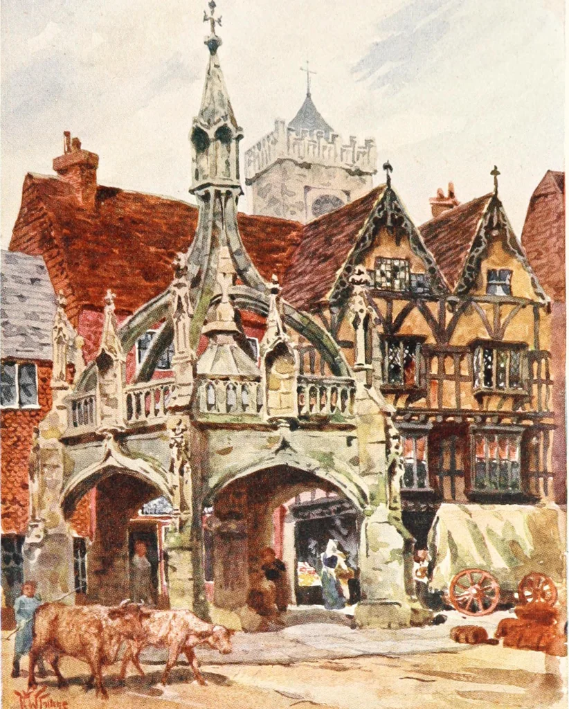 An illustration from Cathedral cities of England, 1905, leaf 290