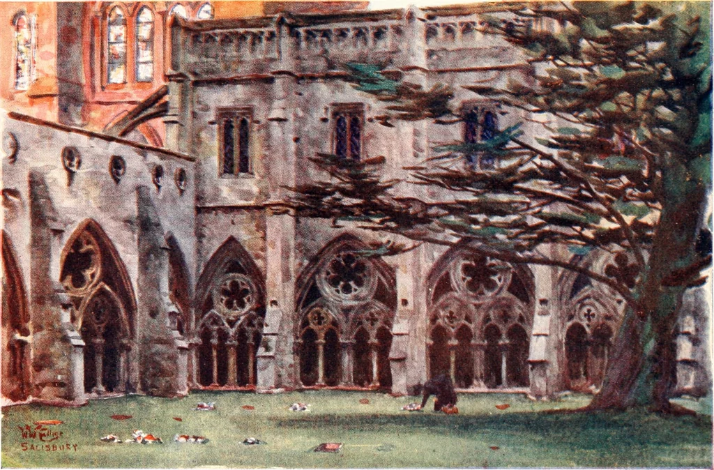 An illustration from Cathedral cities of England, 1905, leaf 294