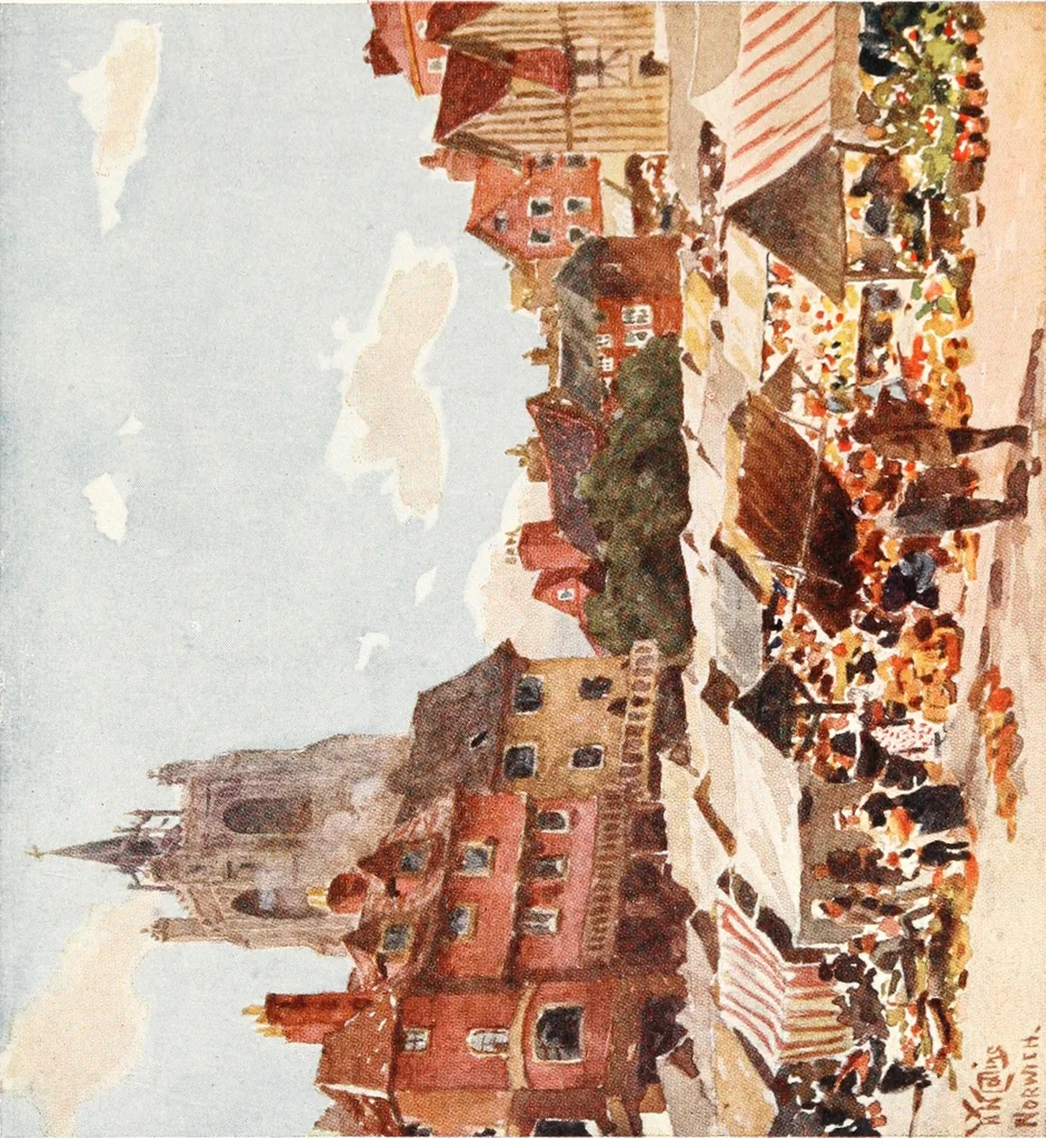 An illustration from Cathedral cities of England, 1905, leaf 332