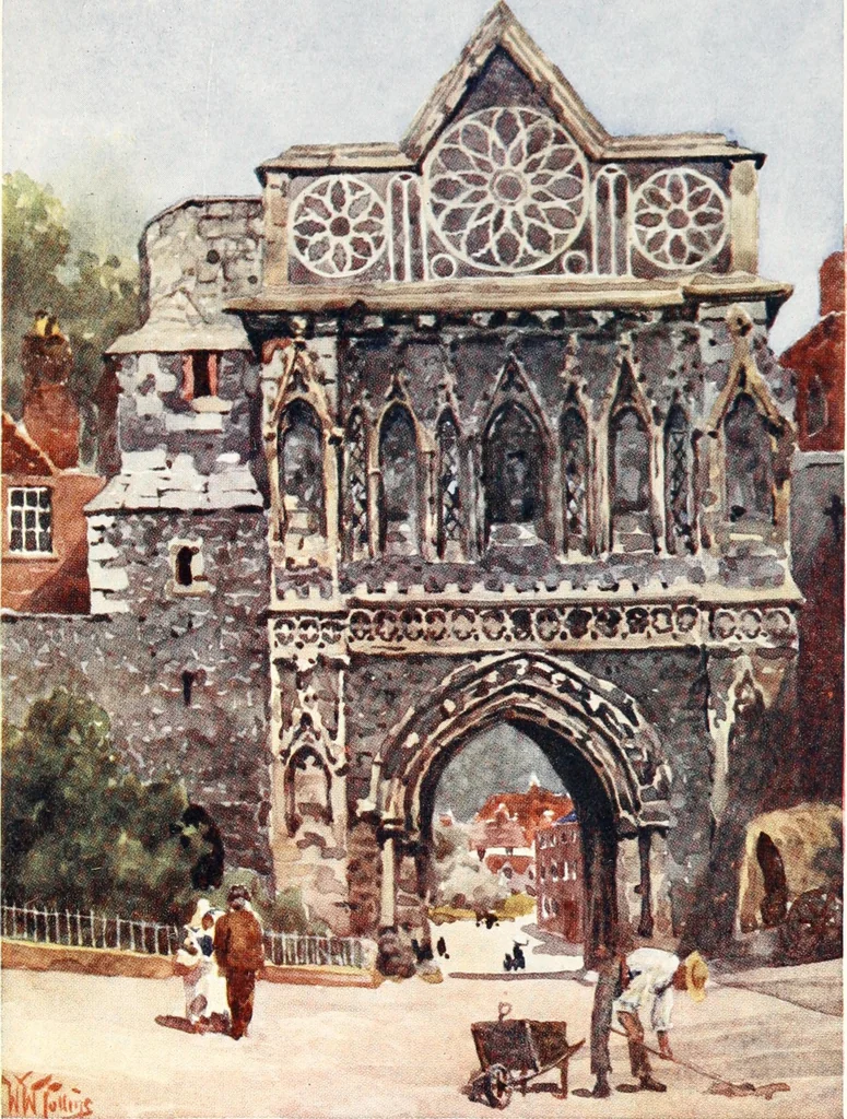 An illustration from Cathedral cities of England, 1905, leaf 338