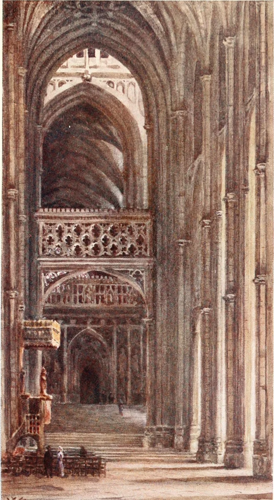 An illustration from Cathedral cities of England, 1905, leaf 40