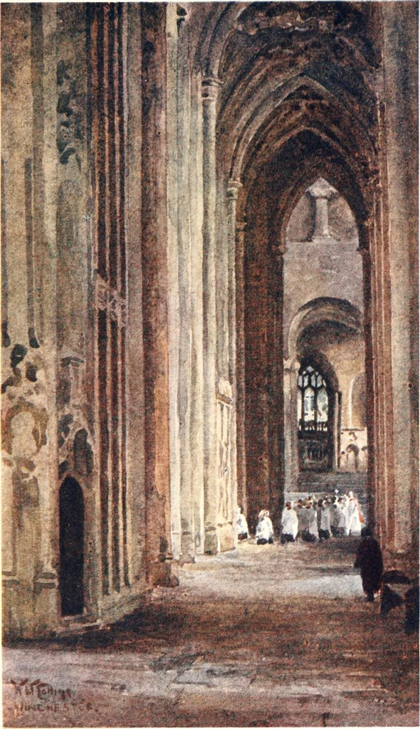 An illustration from Cathedral cities of England, 1905, leaf 412