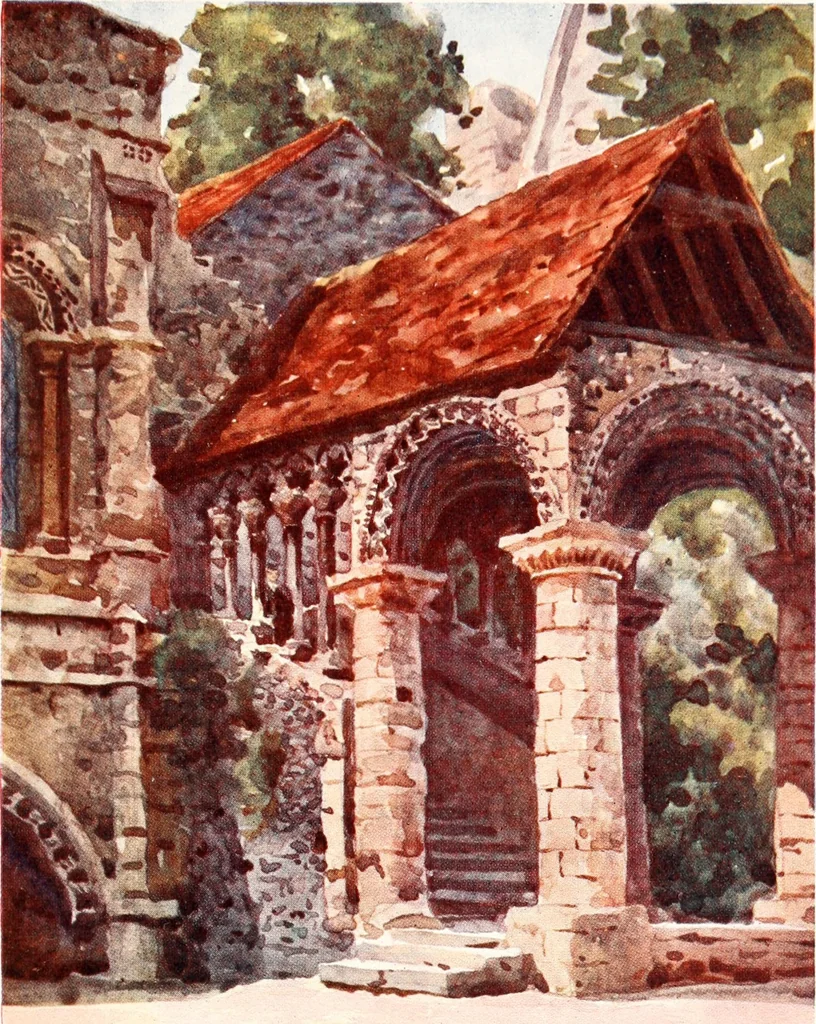 An illustration from Cathedral cities of England, 1905, leaf 46