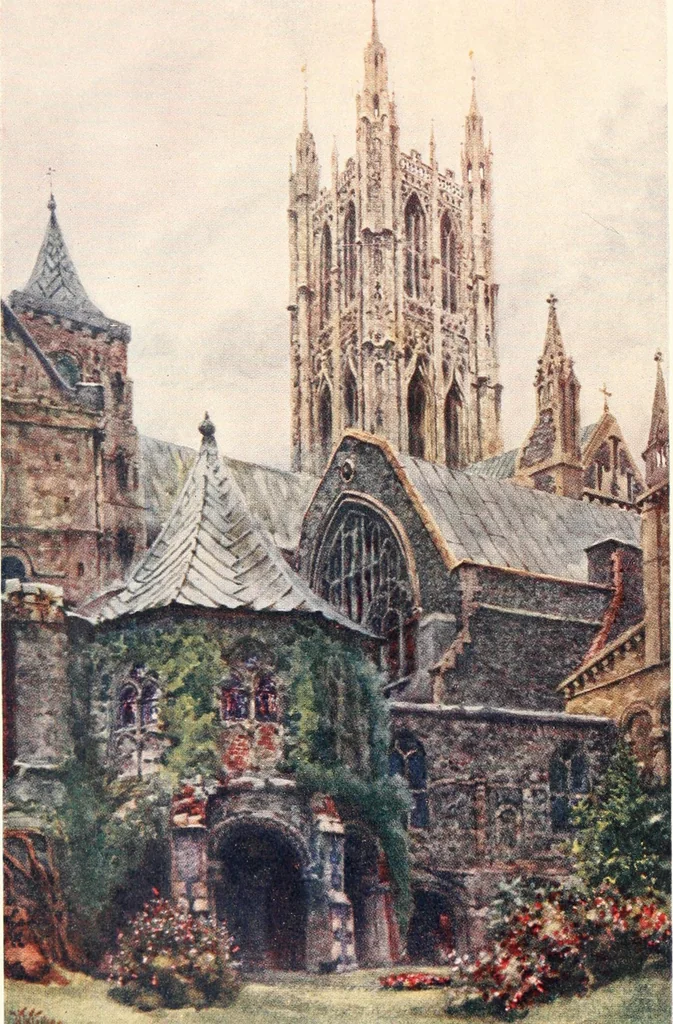 An illustration from Cathedral cities of England, 1905, leaf 7