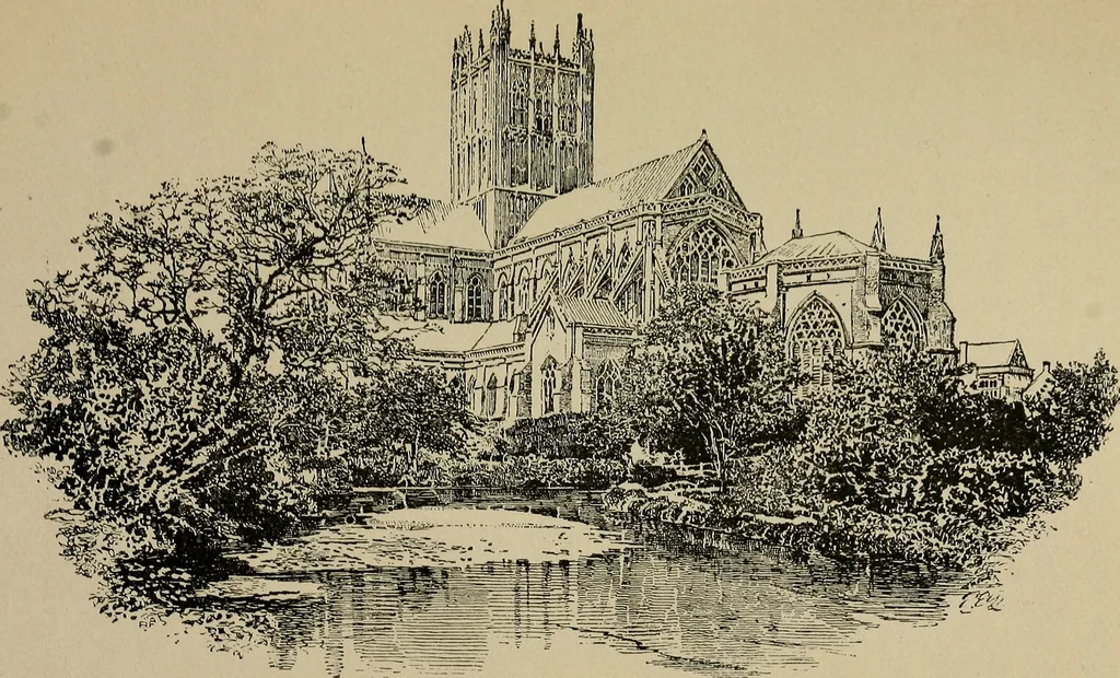 An illustration from Cathedral days : a tour through southern England, 1887, leaf 388