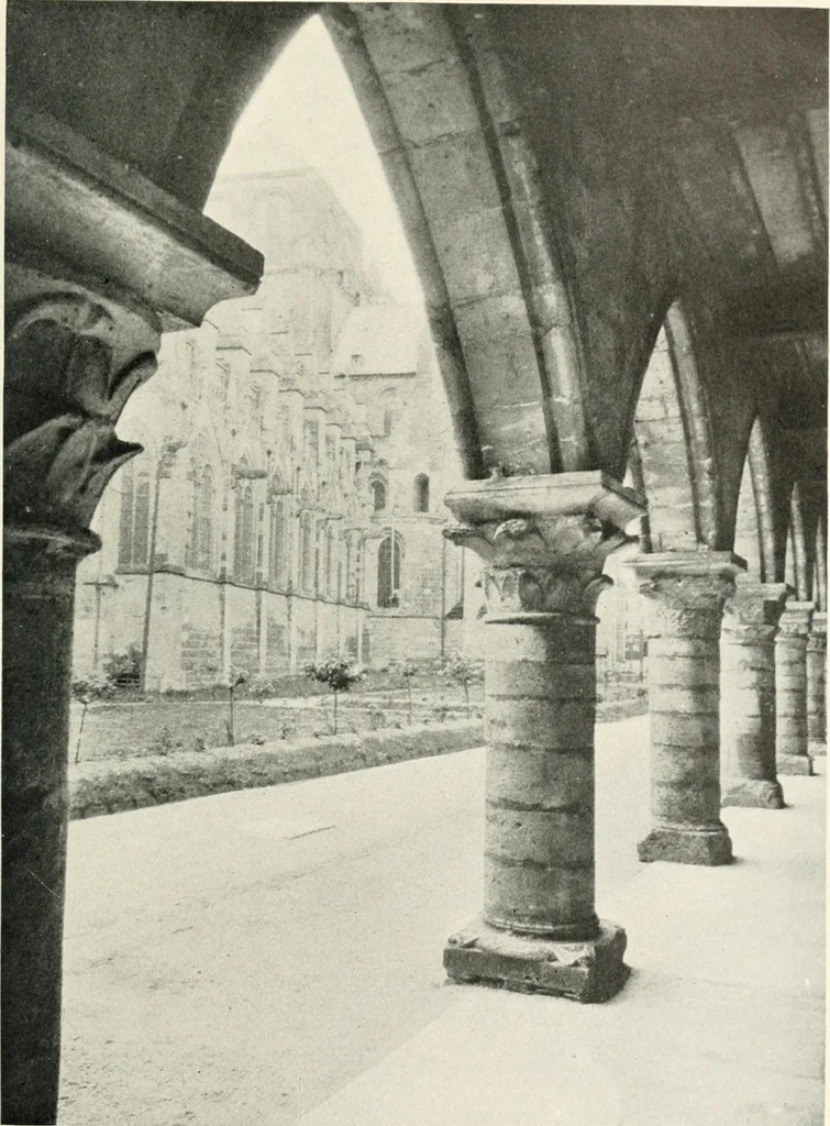 An illustration from Cathedrals and cloisters of the Isle de France, 1910, leaf 104