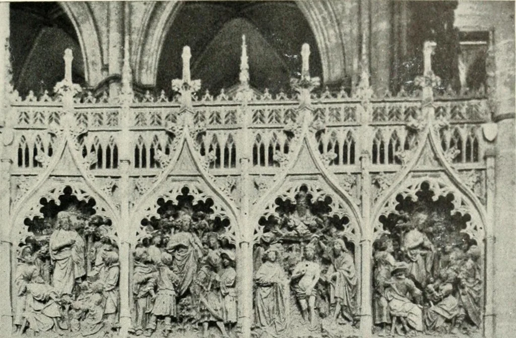 An illustration from Cathedrals and cloisters of the Isle de France, 1910, leaf 120