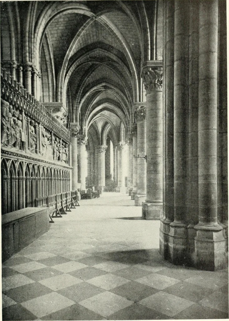 An illustration from Cathedrals and cloisters of the Isle de France, 1910, leaf 126
