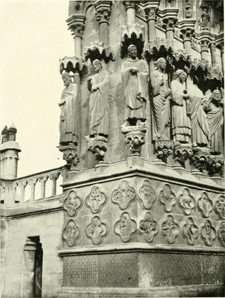 An illustration from Cathedrals and cloisters of the Isle de France, 1910, leaf 155