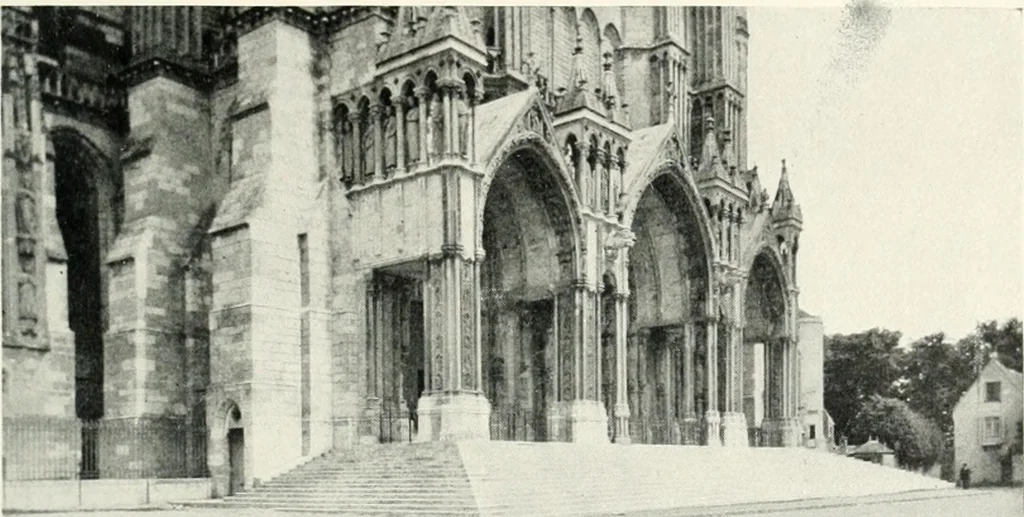 An illustration from Cathedrals and cloisters of the Isle de France, 1910, leaf 156