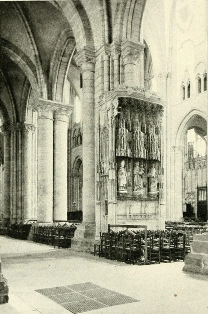 An illustration from Cathedrals and cloisters of the Isle de France, 1910, leaf 165
