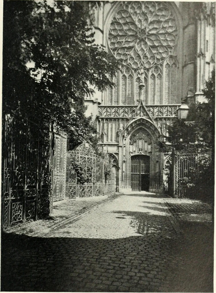 An illustration from Cathedrals and cloisters of the Isle de France, 1910, leaf 174