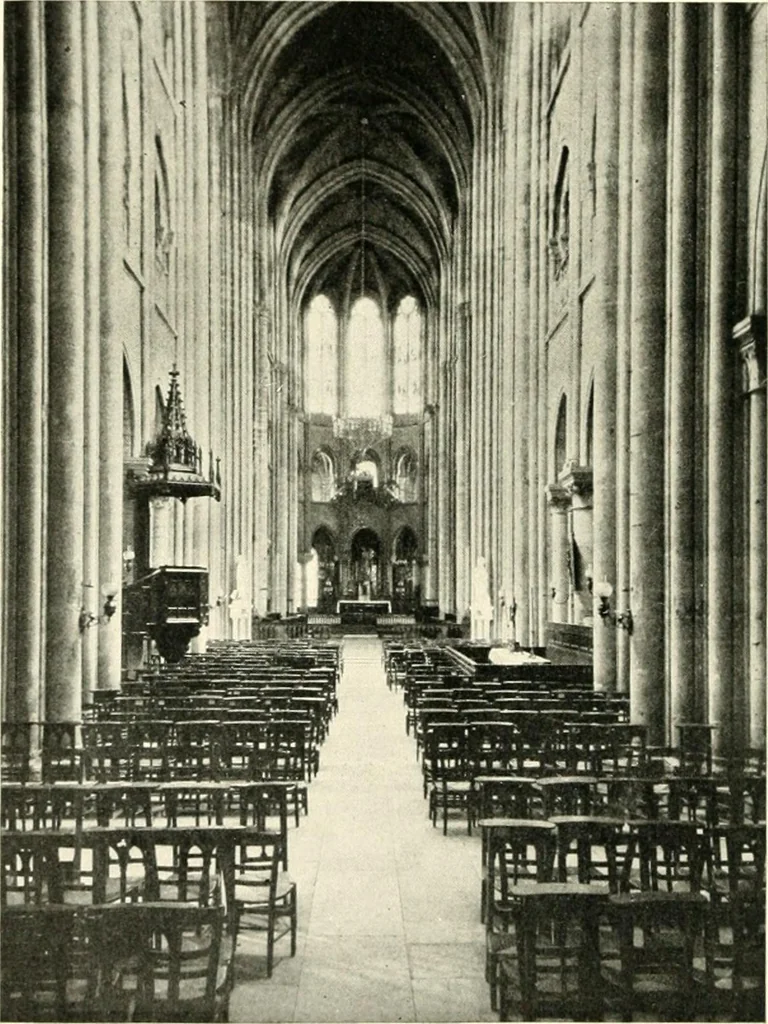 An illustration from Cathedrals and cloisters of the Isle de France, 1910, leaf 195
