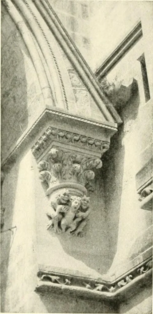 An illustration from Cathedrals and cloisters of the Isle de France, 1910, leaf 221