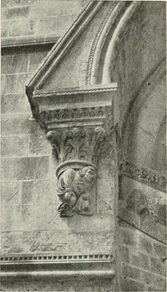 An illustration from Cathedrals and cloisters of the Isle de France, 1910, leaf 222