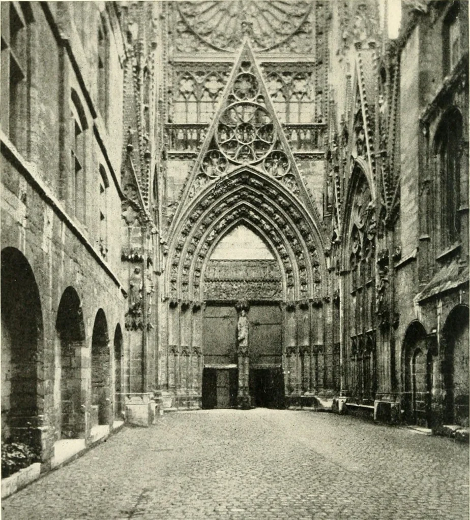 An illustration from Cathedrals and cloisters of the Isle de France, 1910, leaf 35