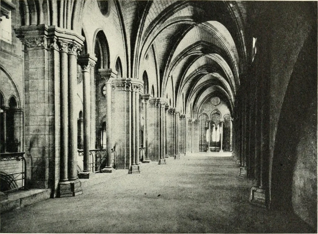An illustration from Cathedrals and cloisters of the Isle de France, 1910, leaf 44