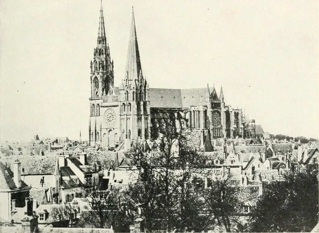 An illustration from Cathedrals and cloisters of the Isle de France, 1910, leaf 56