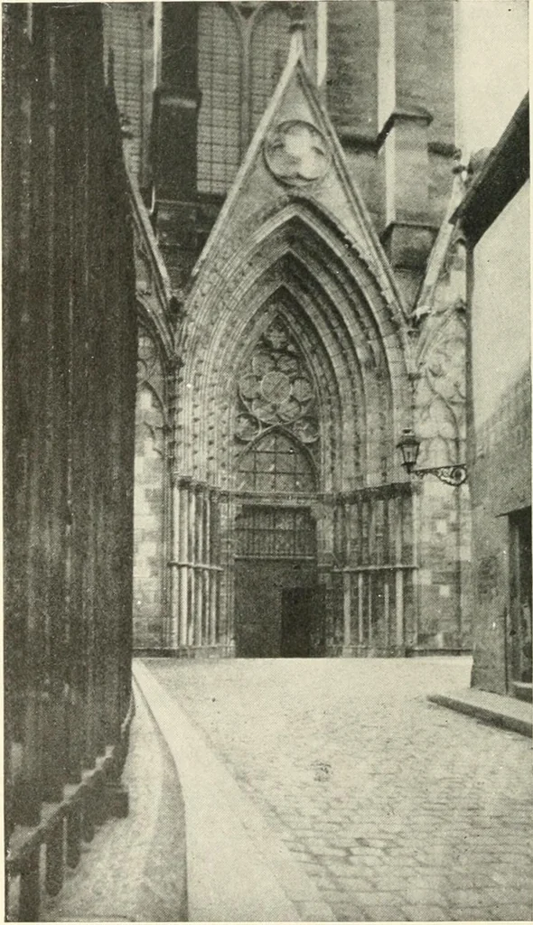 An illustration from Cathedrals and cloisters of the Isle de France, 1910, leaf 107