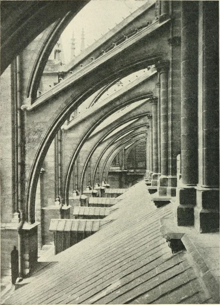 An illustration from Cathedrals and cloisters of the Isle de France, 1910, leaf 141