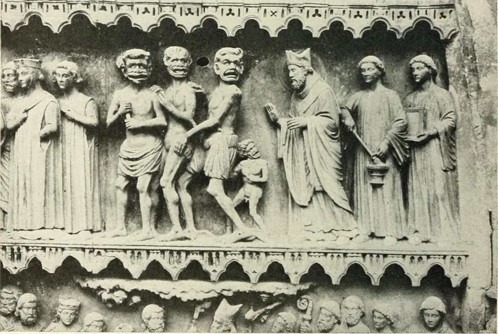 An illustration from Cathedrals and cloisters of the Isle de France, 1910, leaf 149