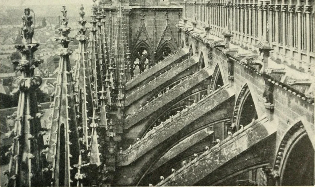 An illustration from Cathedrals and cloisters of the Isle de France, 1910, leaf 158