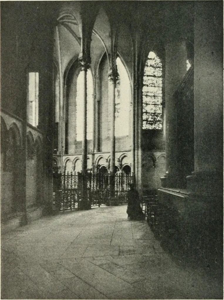 An illustration from Cathedrals and cloisters of the Isle de France, 1910, leaf 177