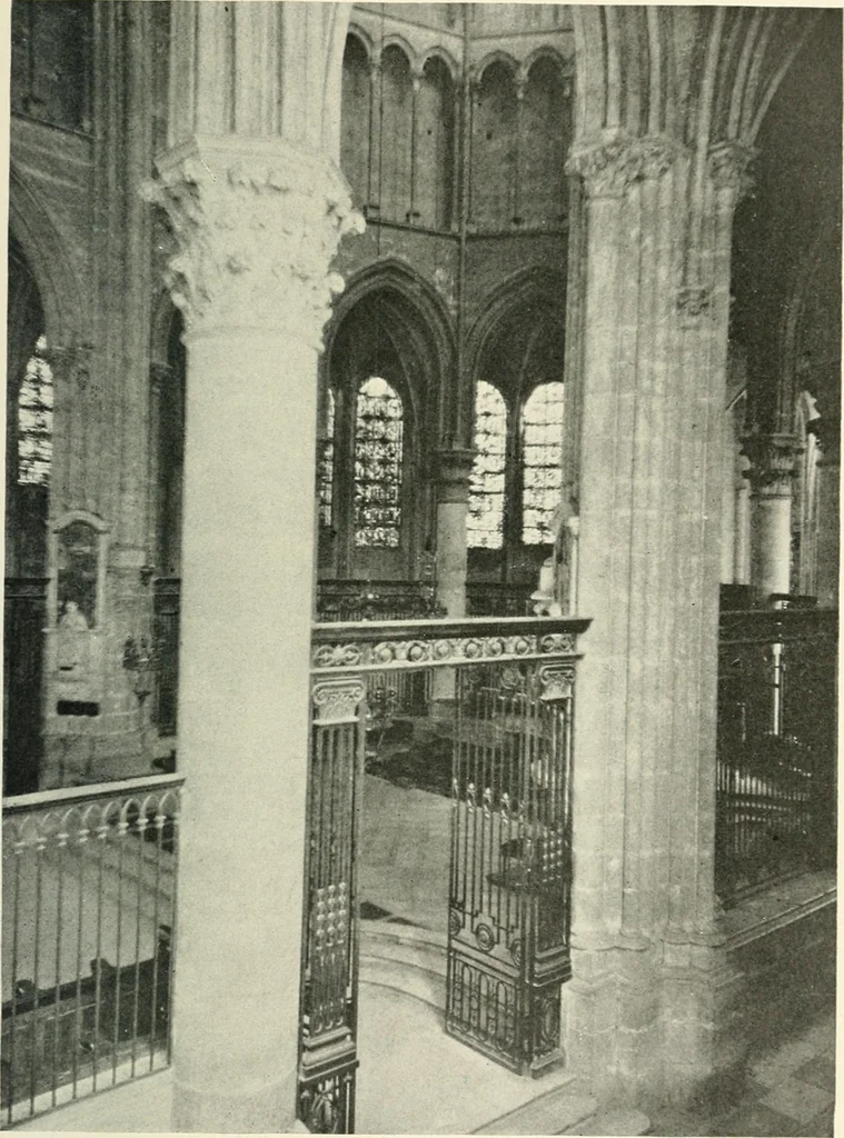 An illustration from Cathedrals and cloisters of the Isle de France, 1910, leaf 178