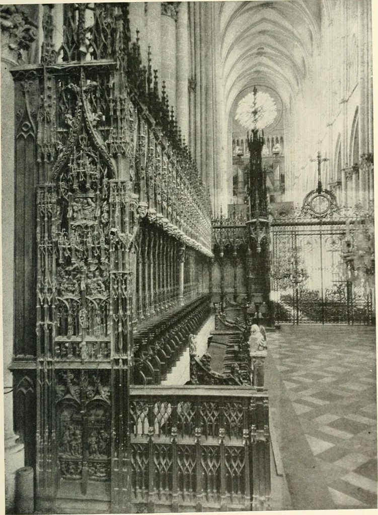 An illustration from Cathedrals and cloisters of the Isle de France, 1910, leaf 196