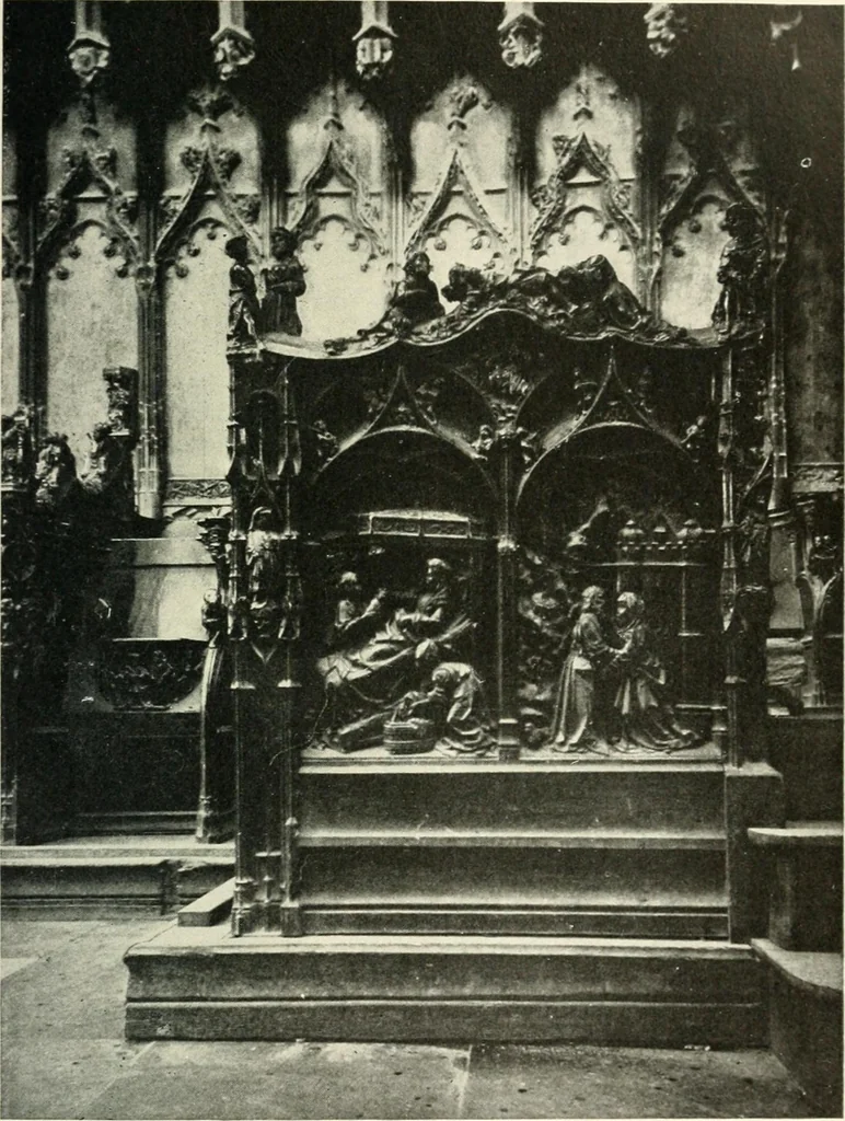An illustration from Cathedrals and cloisters of the Isle de France, 1910, leaf 200