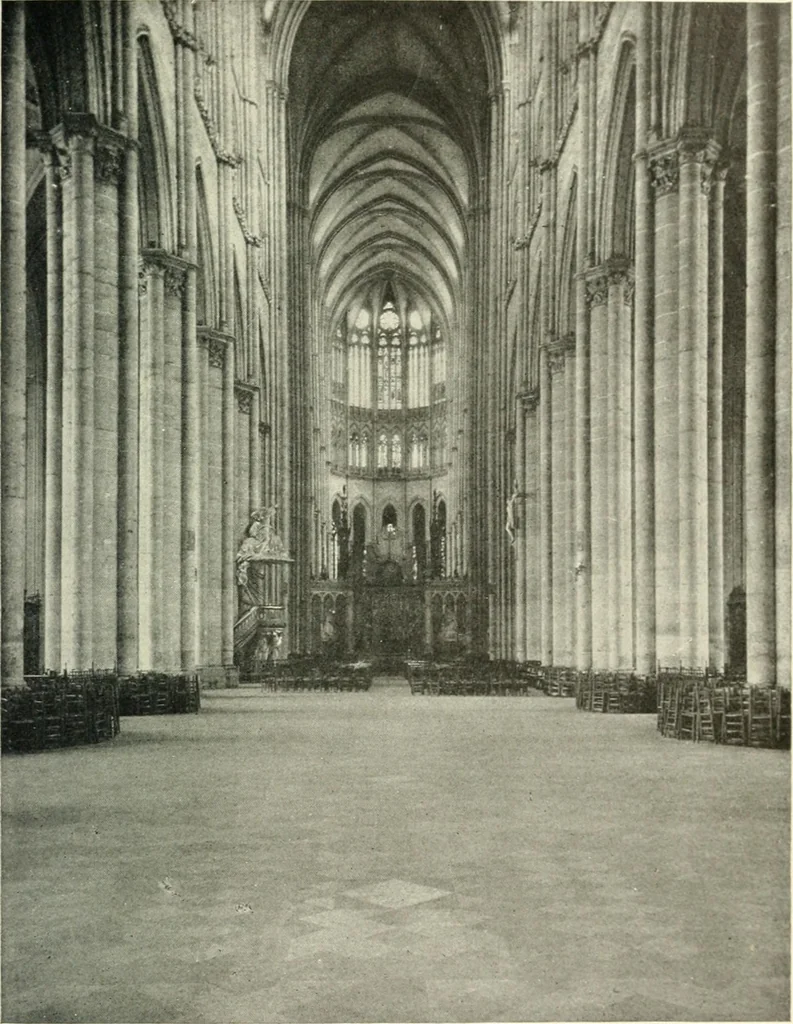 An illustration from Cathedrals and cloisters of the Isle de France, 1910, leaf 216