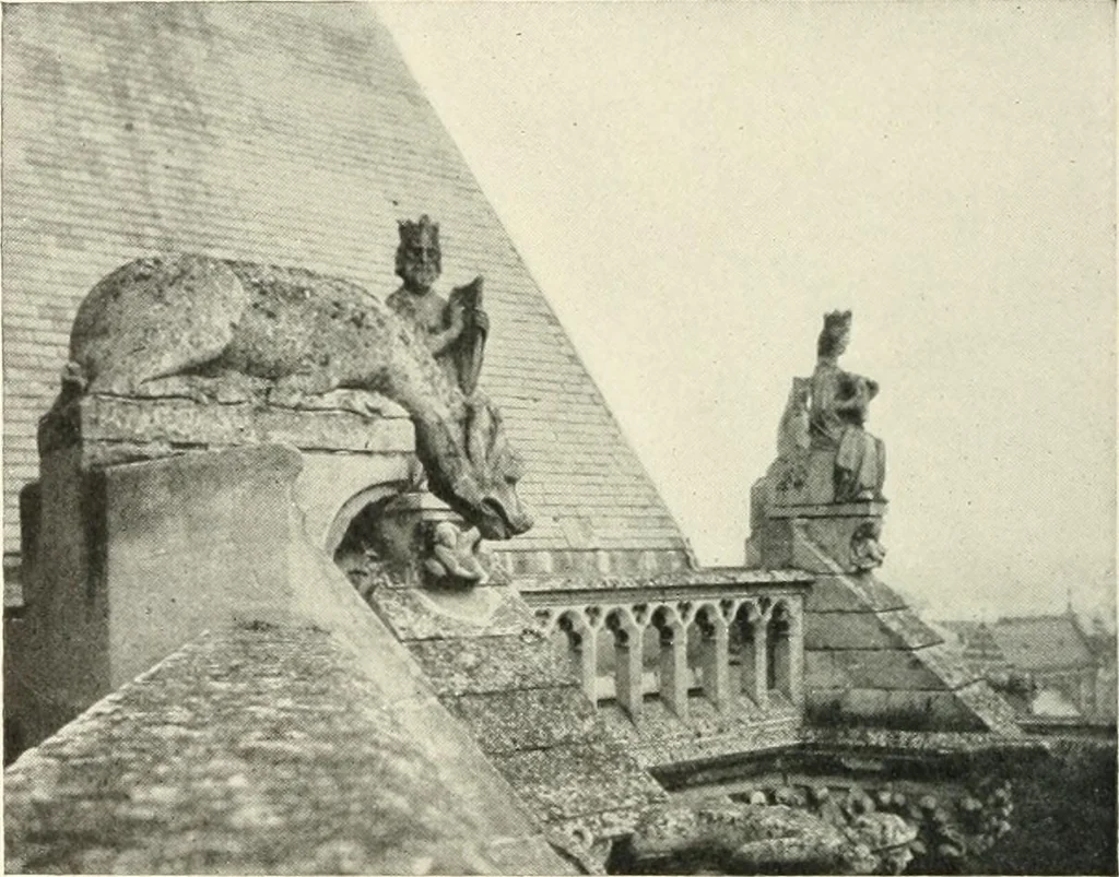 An illustration from Cathedrals and cloisters of the Isle de France, 1910, leaf 231
