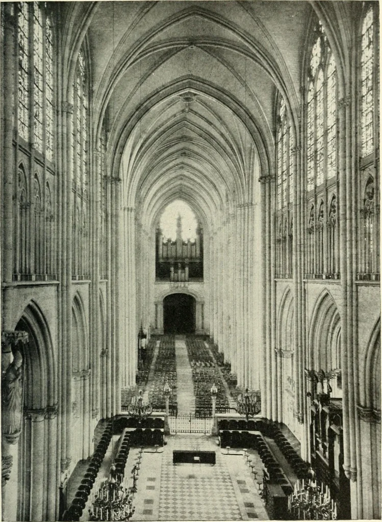 An illustration from Cathedrals and cloisters of the Isle de France, 1910, leaf 264