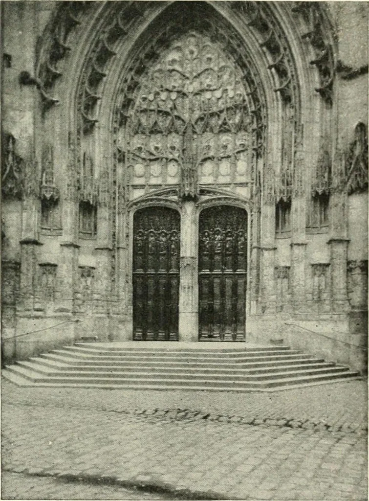 An illustration from Cathedrals and cloisters of the Isle de France, 1910, leaf 298