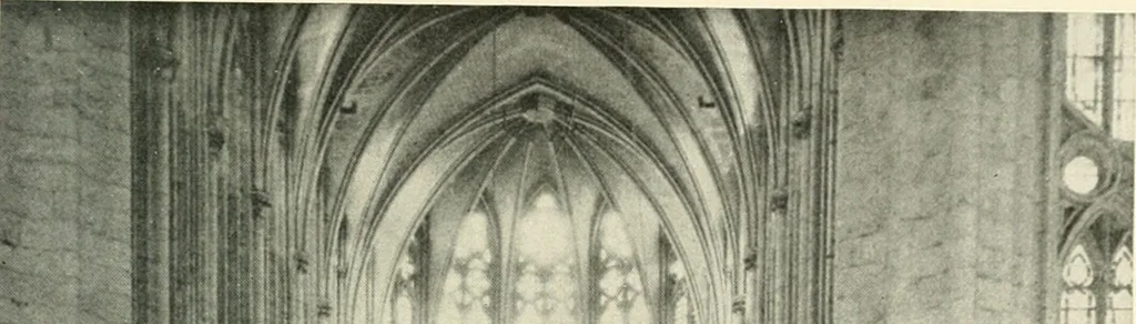 An illustration from Cathedrals and cloisters of the Isle de France, 1910, leaf 334