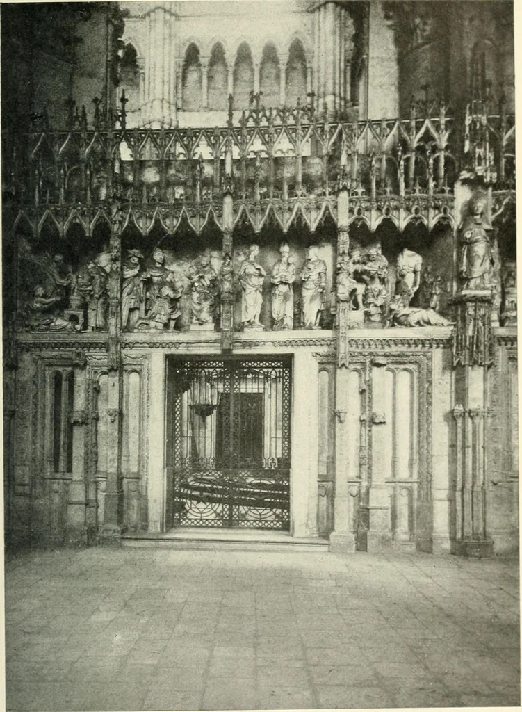 An illustration from Cathedrals and cloisters of the Isle de France, 1910, leaf 36