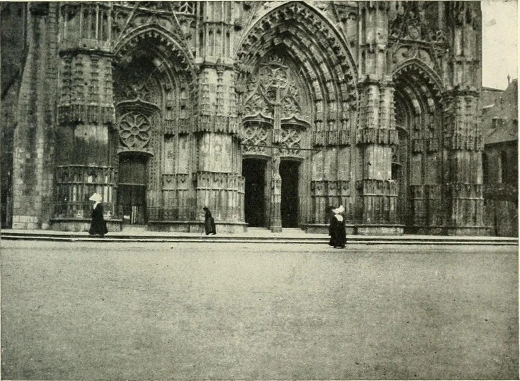 An illustration from Cathedrals and cloisters of the Isle de France, 1910, leaf 402