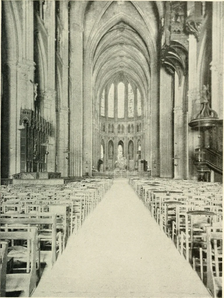 An illustration from Cathedrals and cloisters of the Isle de France, 1910, leaf 44