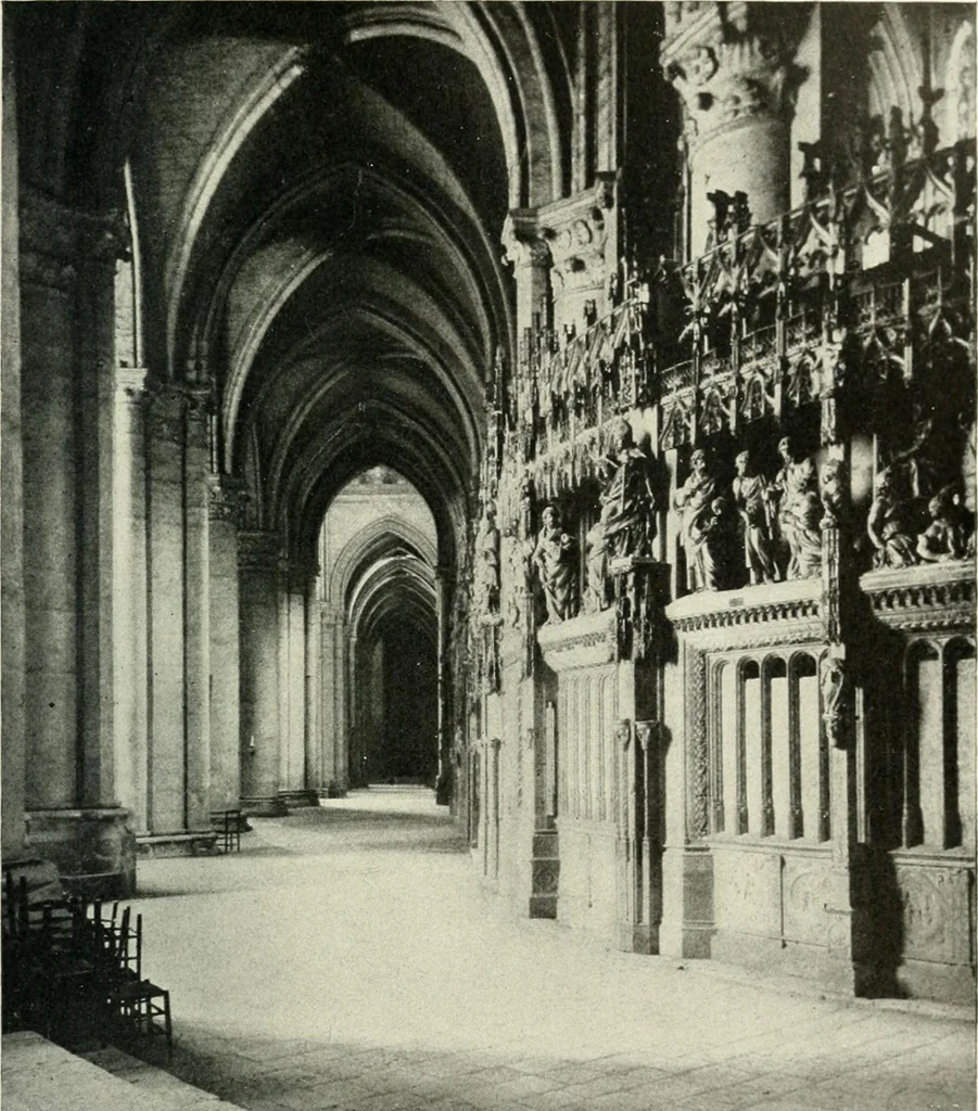 An illustration from Cathedrals and cloisters of the Isle de France, 1910, leaf 78