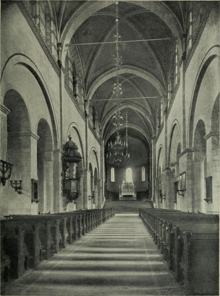 An illustration from The cathedrals and churches of Norway, Sweden and Denmark, 1908, leaf 228