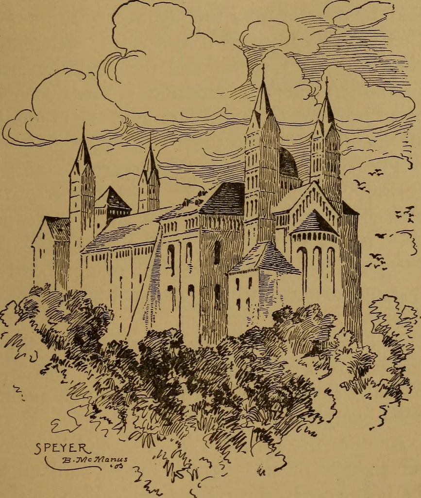 An illustration from Cathedrals and churches of the Rhine, 1905, leaf 166
