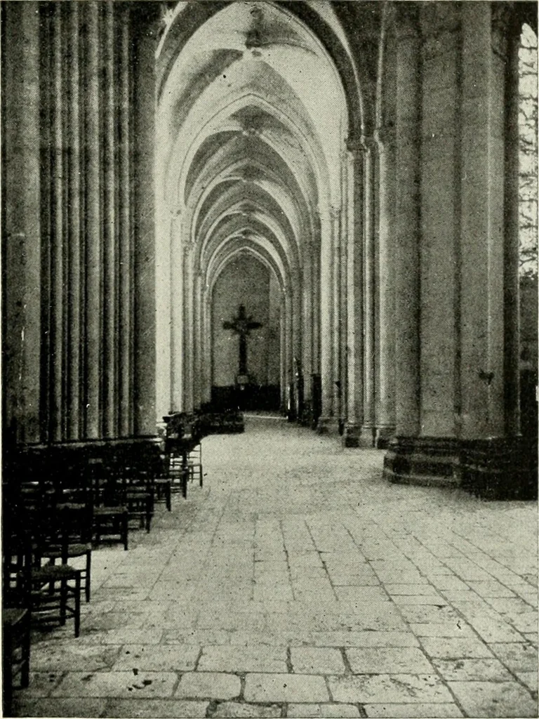 An illustration from Cathedrals and cloisters of the Isle de France : including Bourges, Troyes, Reims and Rouen, 1910, leaf 118