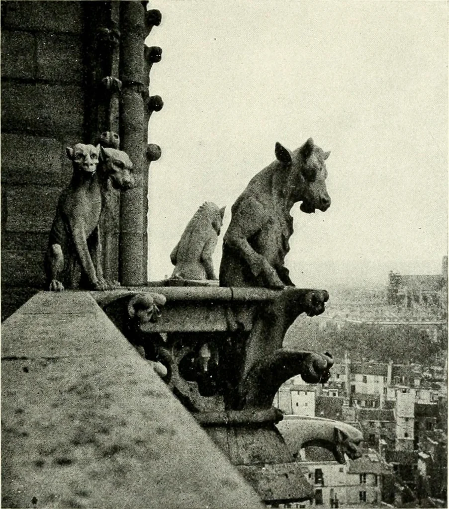 An illustration from Cathedrals and cloisters of the Isle de France : including Bourges, Troyes, Reims and Rouen, 1910, leaf 128